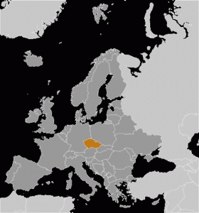 Csehország elhelyezkedése