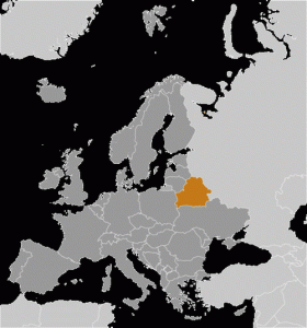 Fehéroroszország elhelyezkedése