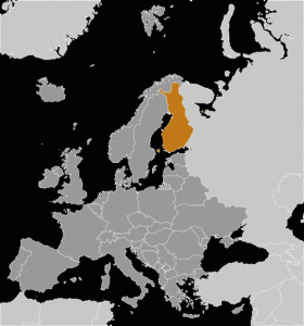 Finnország elhelyezkedése