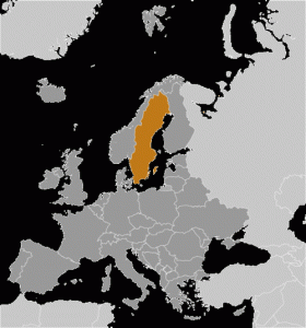 Svédország elhelyezkedése